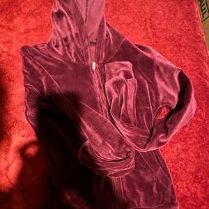 Women's Velvet Track Suit - Purple